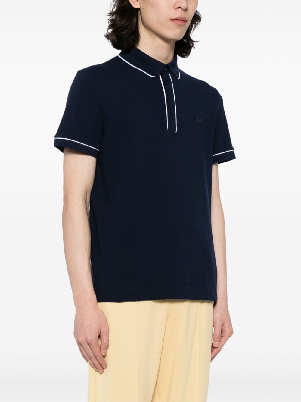 contrast-trim polo shirt - 3