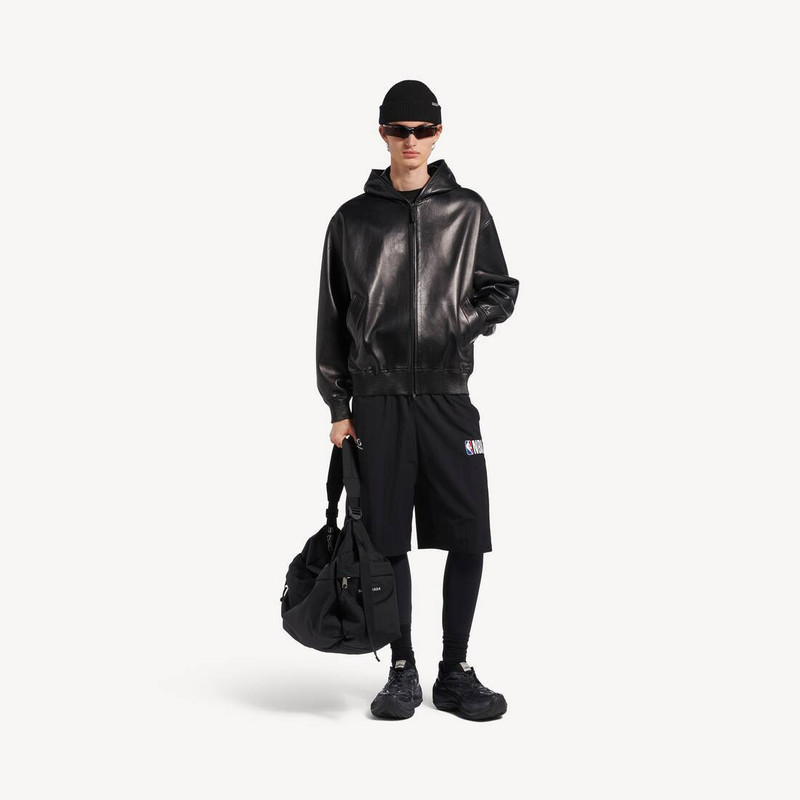 BALENCIAGA Men's Balenciaga | Nba Collaboration Tracksuit Shorts in New Black outlook