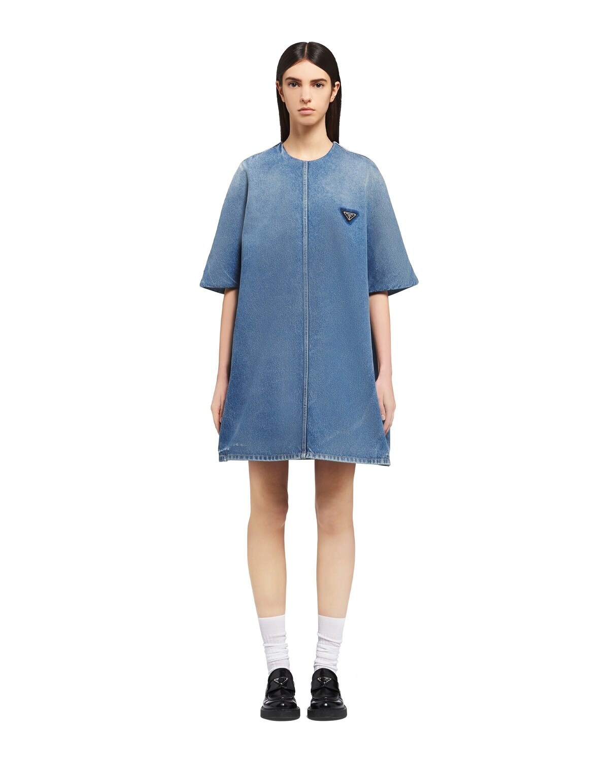 Prada Organic denim mini-dress | REVERSIBLE