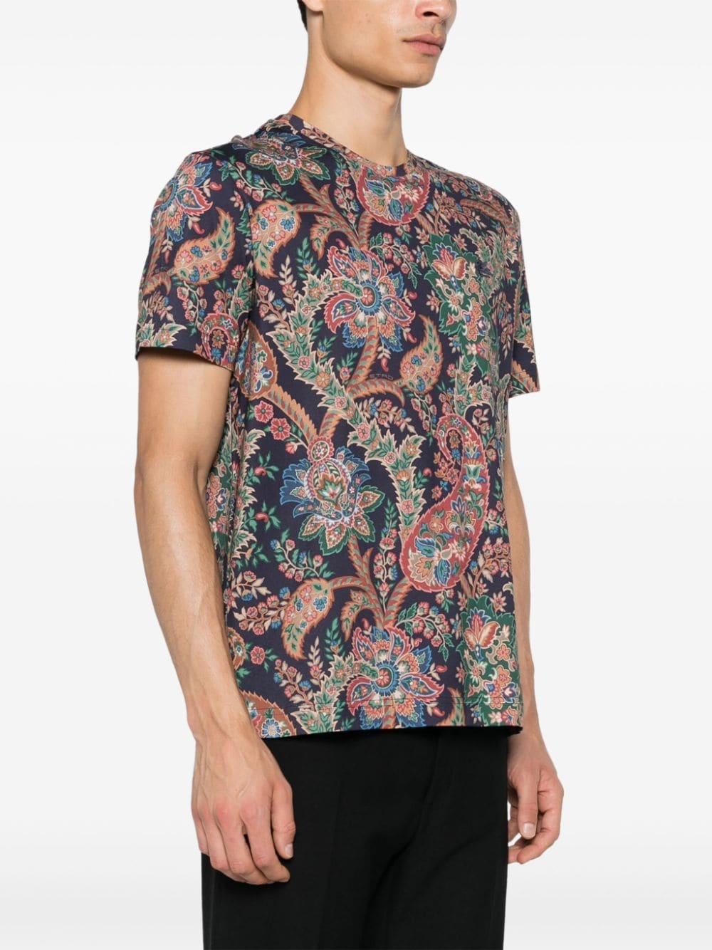 paisley-print T-shirt - 3