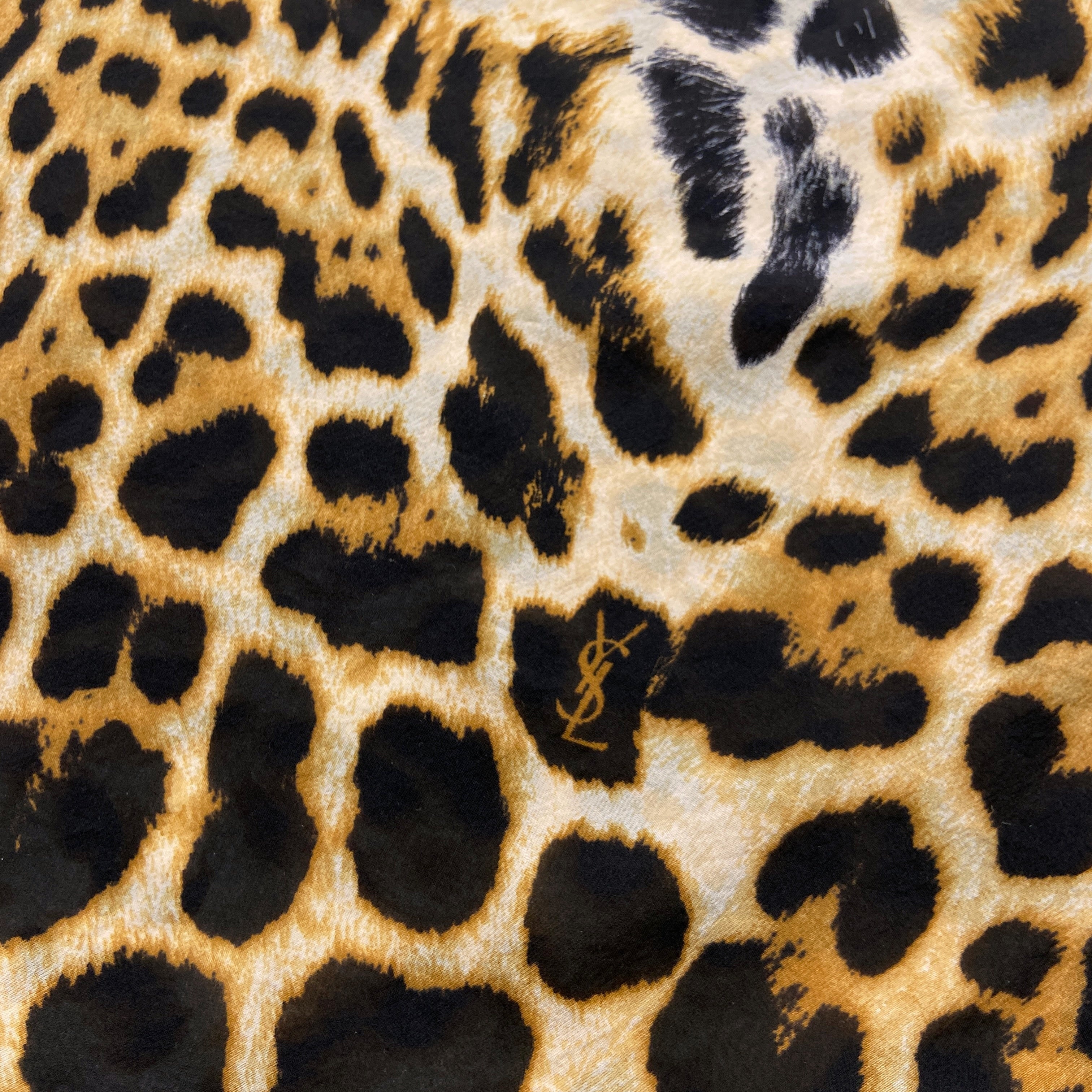 Yves Saint Laurent Rive Gauche Spring 2002 Tom Ford Iconic Runway Leopard/ Cheetah Print Oversized S - 15