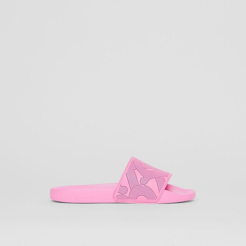 Perforated Monogram Leather Slides 1