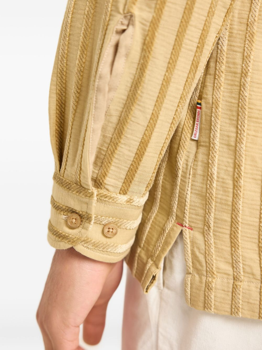 Ridley tonal-stripe chenille shirt - 4