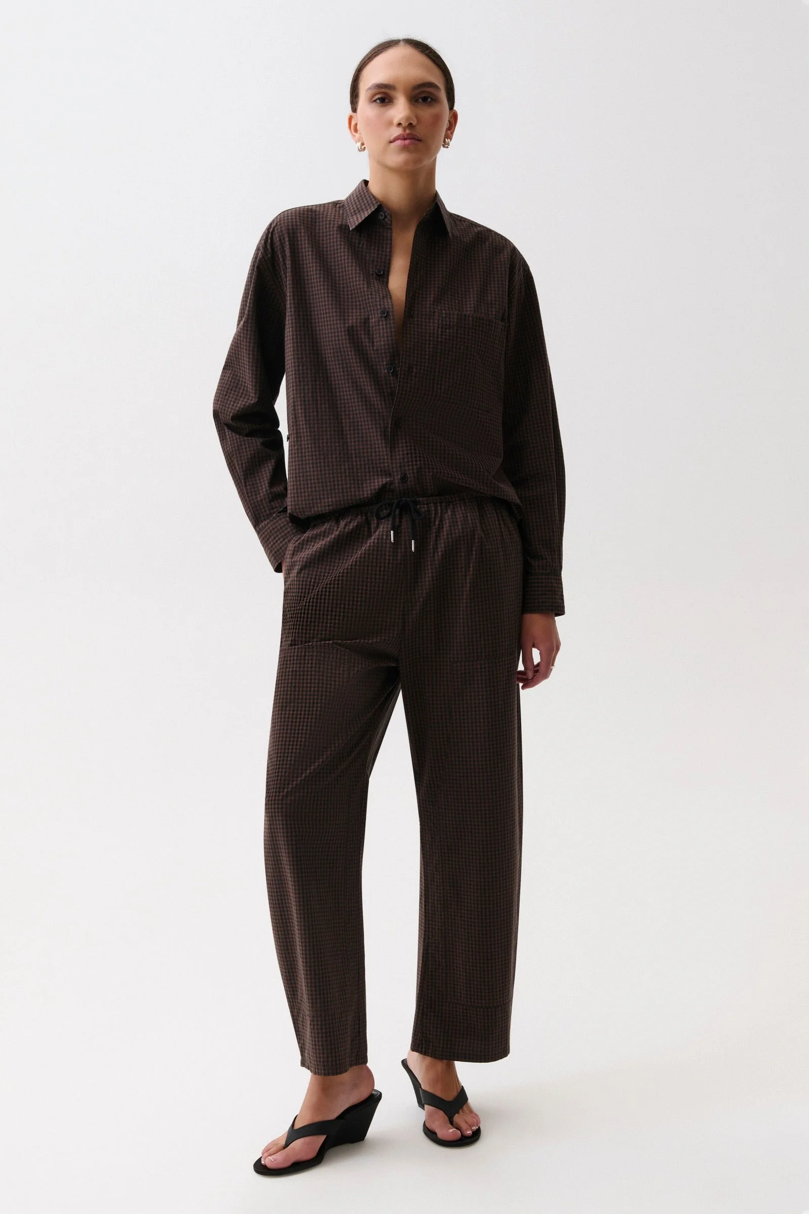 THEO DRAWSTRING PANT - HOT TODDY - 1