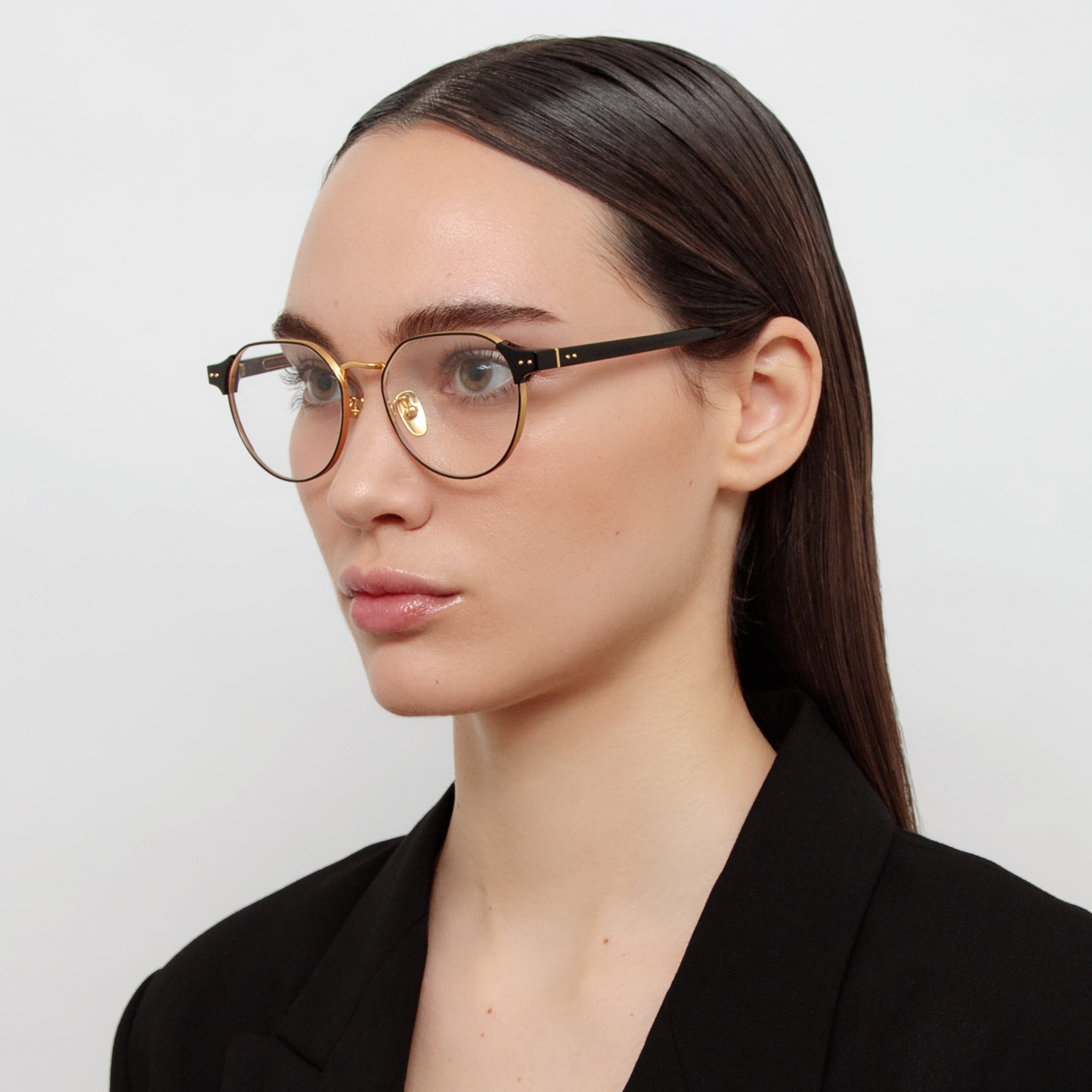 Jonathan Angular Optical Frame in Black - 3