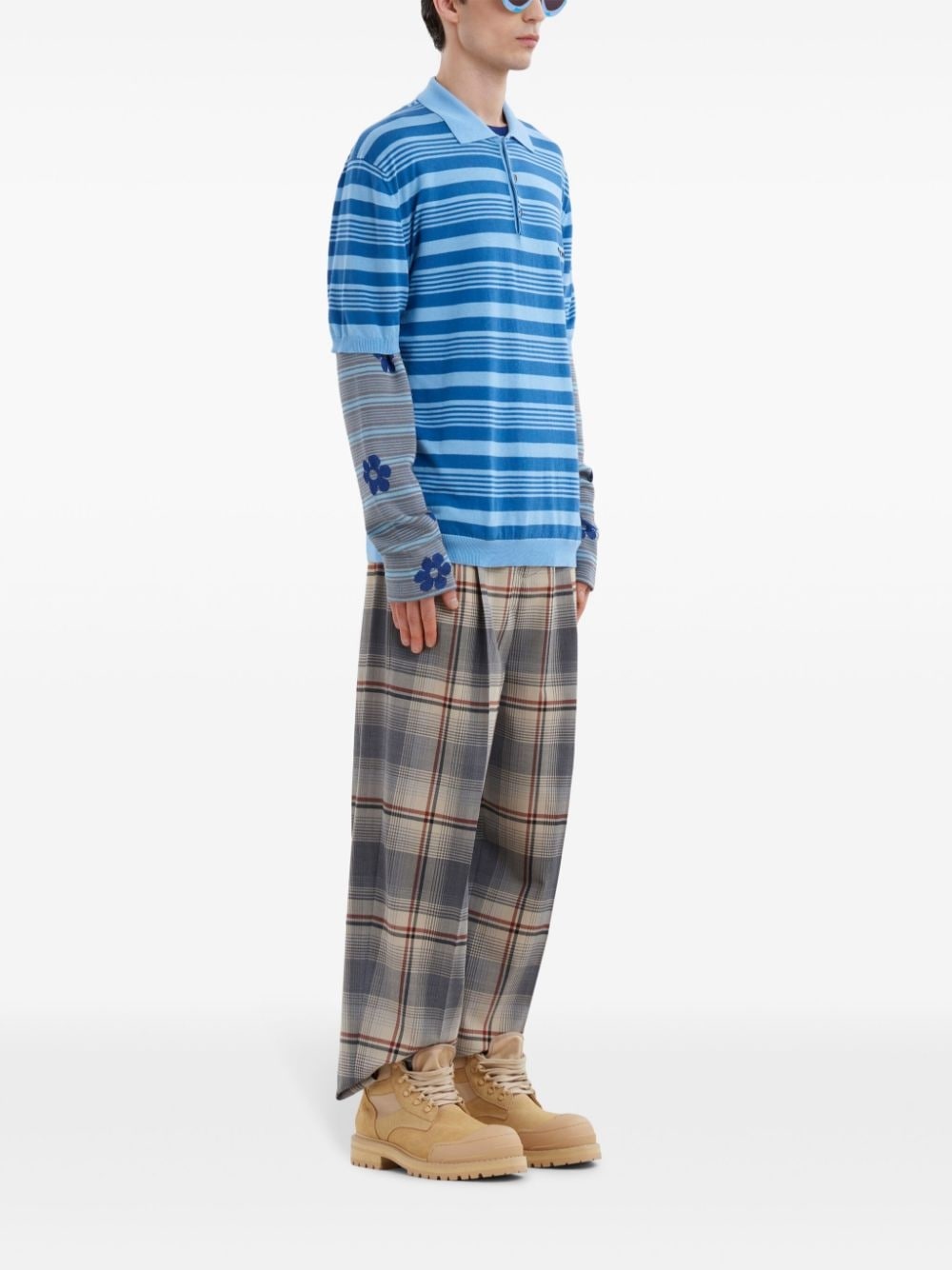 Mixed Stripe Polo Shirt - 2