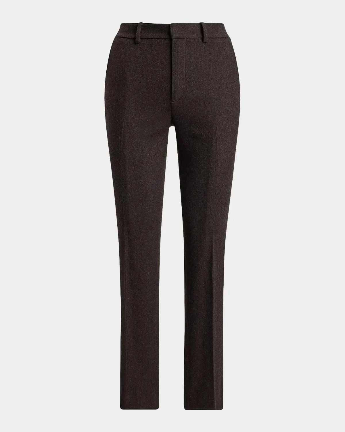 Andrey Wool Herringbone Tapered-Leg Ankle Pants - 1