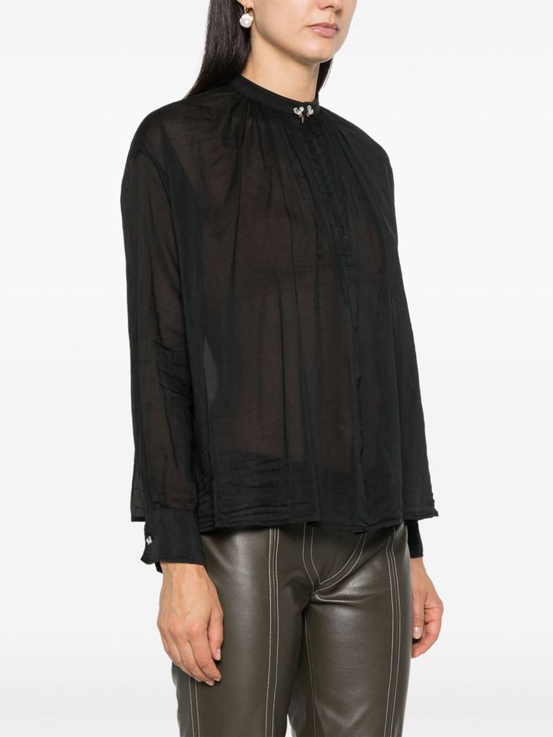 crystal-embellished voile shirt 3