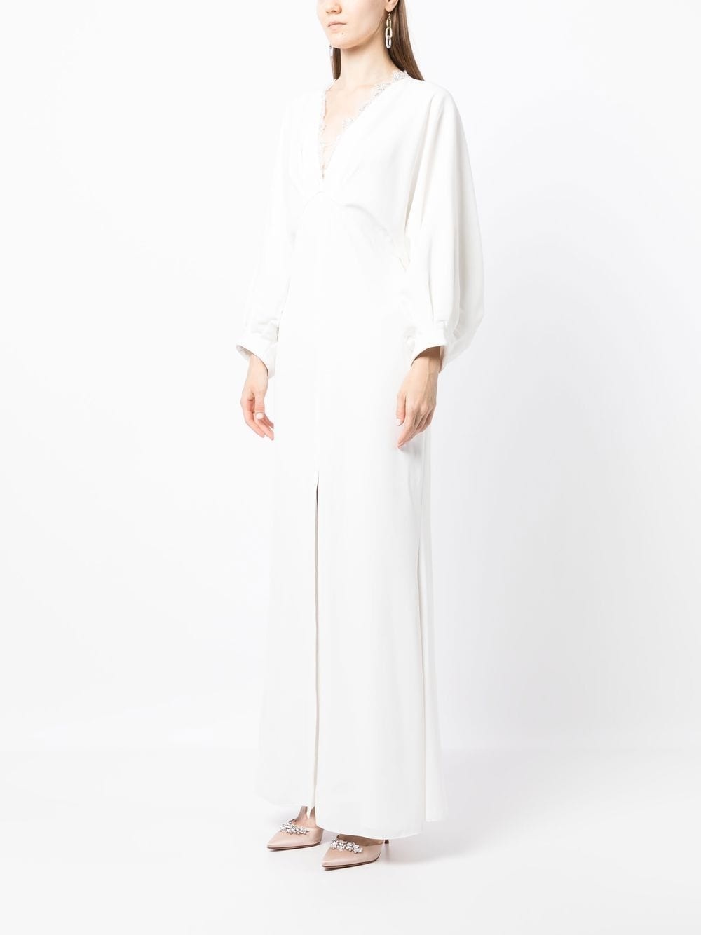 Gabby V-neck lace gown - 3