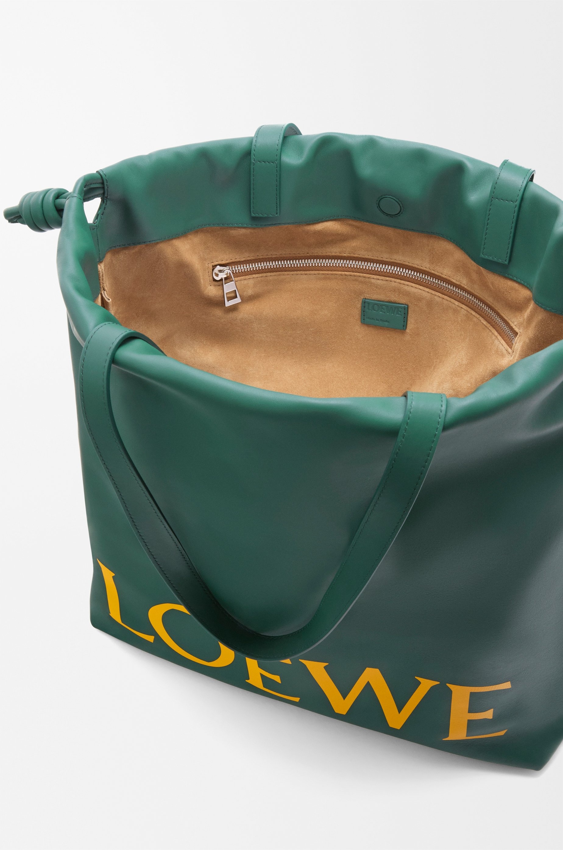 Flamenco logo tote in nappa calfskin - 5