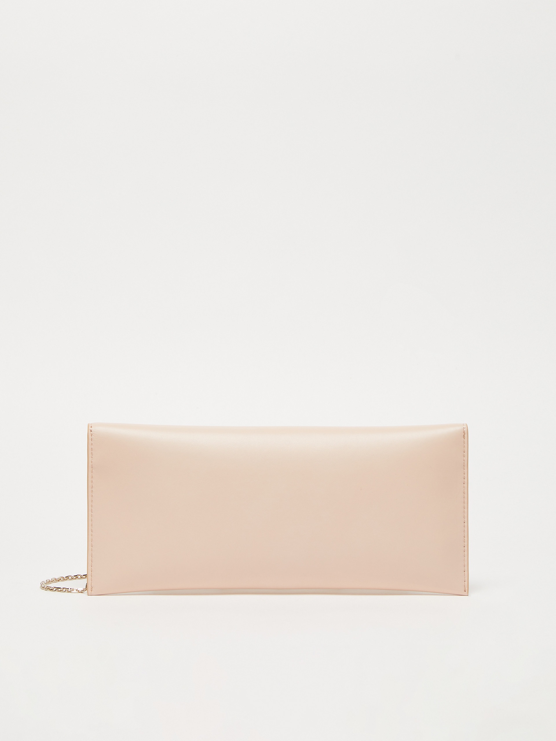 LONGENVELOPE Smooth semi-gloss leather clutch bag - 3