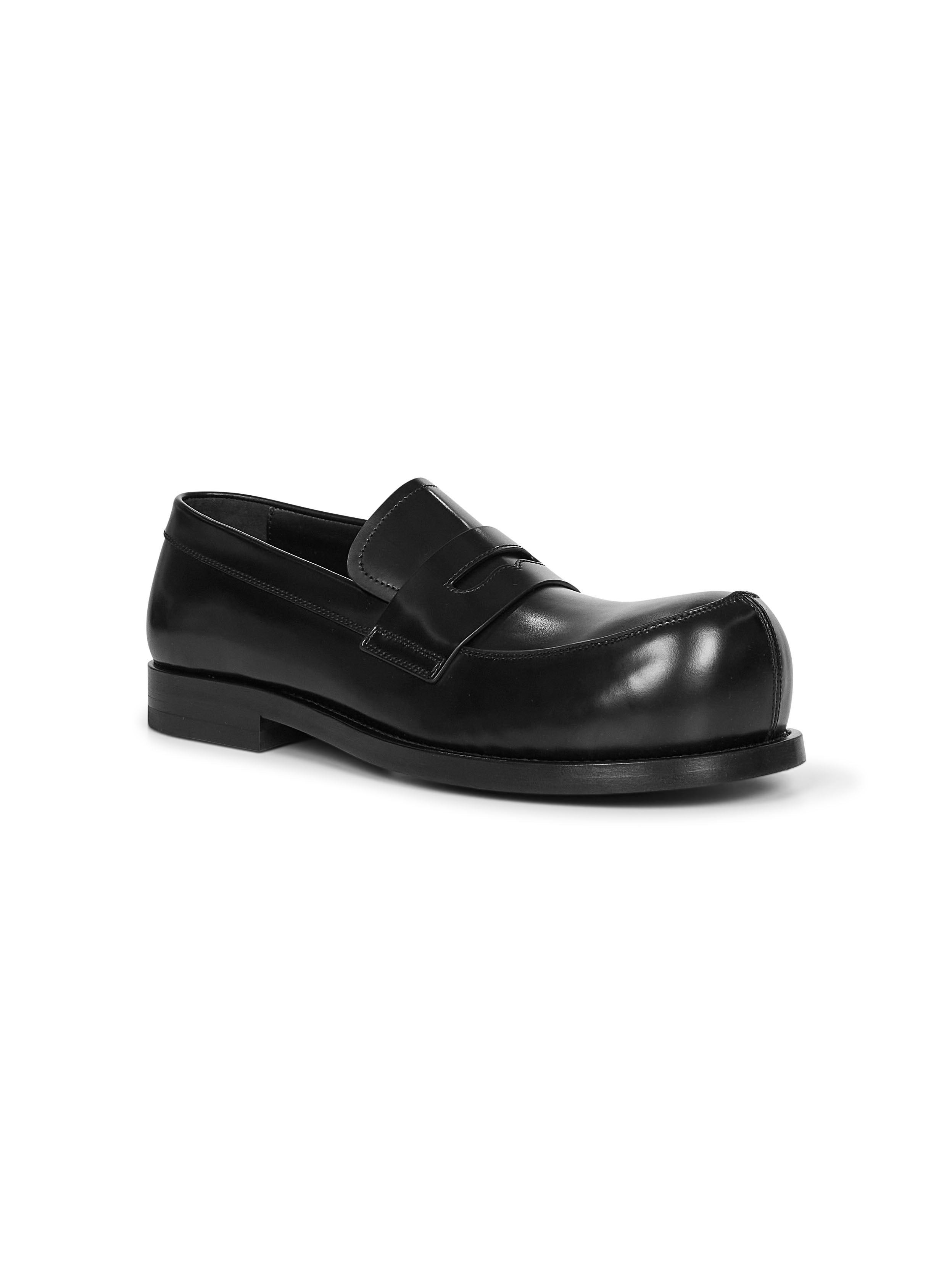 Marni Men Black Leather New Wave Loafers - 2