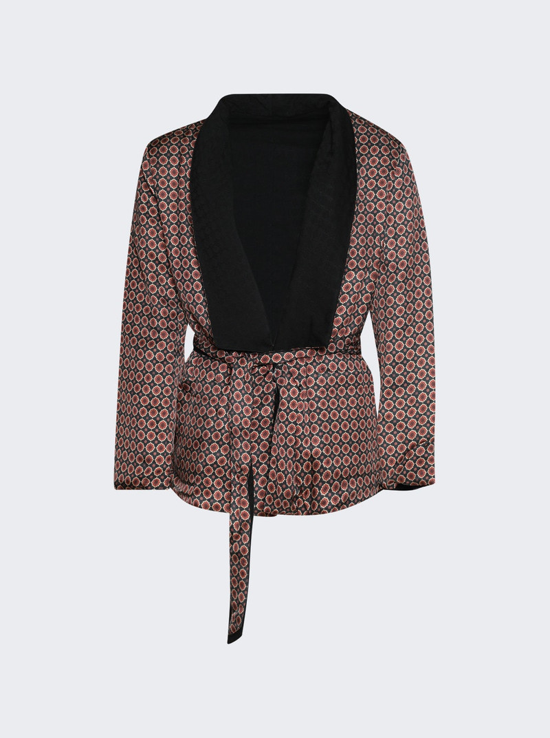 Reversible Smoking Jacket Black 1
