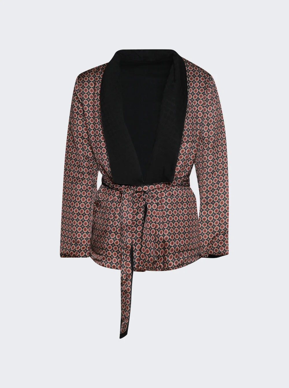 Reversible Smoking Jacket Black - 1