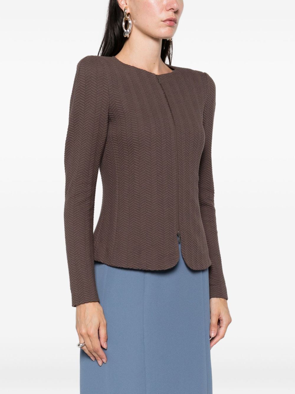 Cotton Blend Blazer Jacket - 5