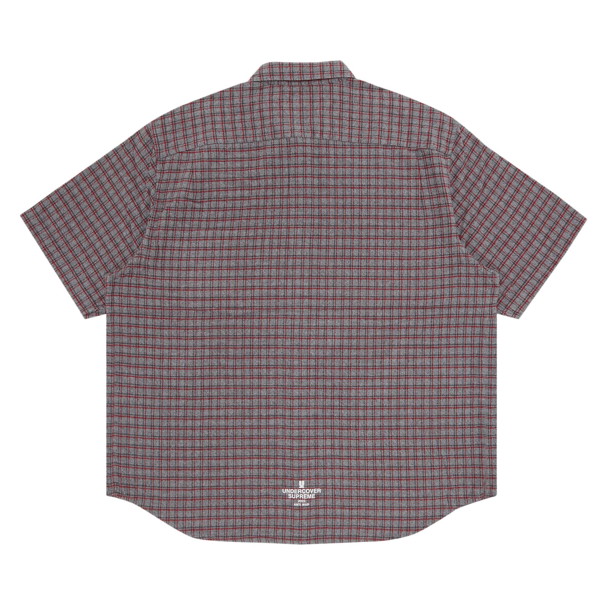 Supreme x UNDERCOVER Short-Sleeve Flannel Shirt 'Grey Plaid' - 2