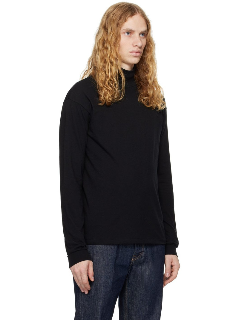 AURALEE Black Seamless Turtleneck outlook