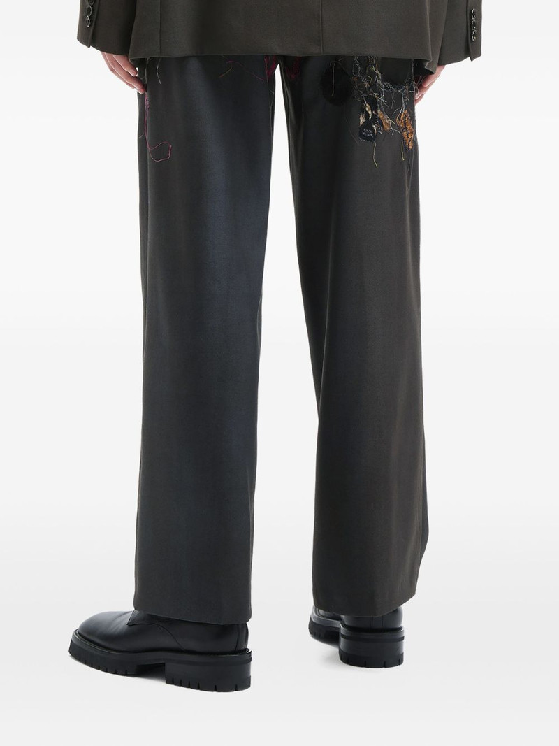 embroidered straight-leg trousers 4