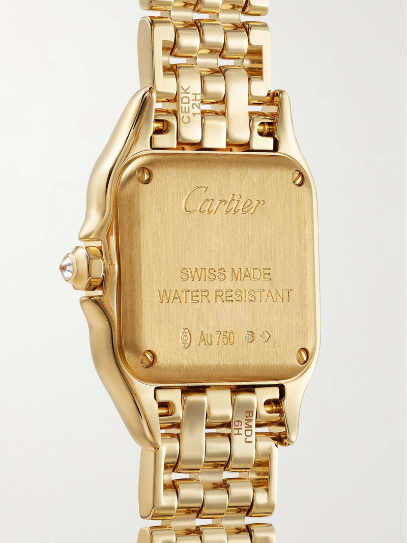 Panthère de Cartier 22mm small 18-karat gold diamond watch White 4