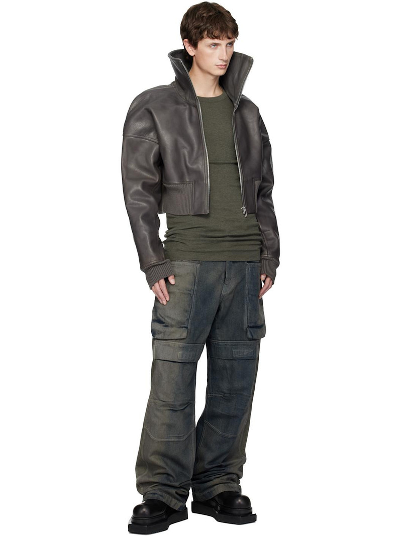 Rick Owens Khaki Concordians Rib LS T-shirt outlook