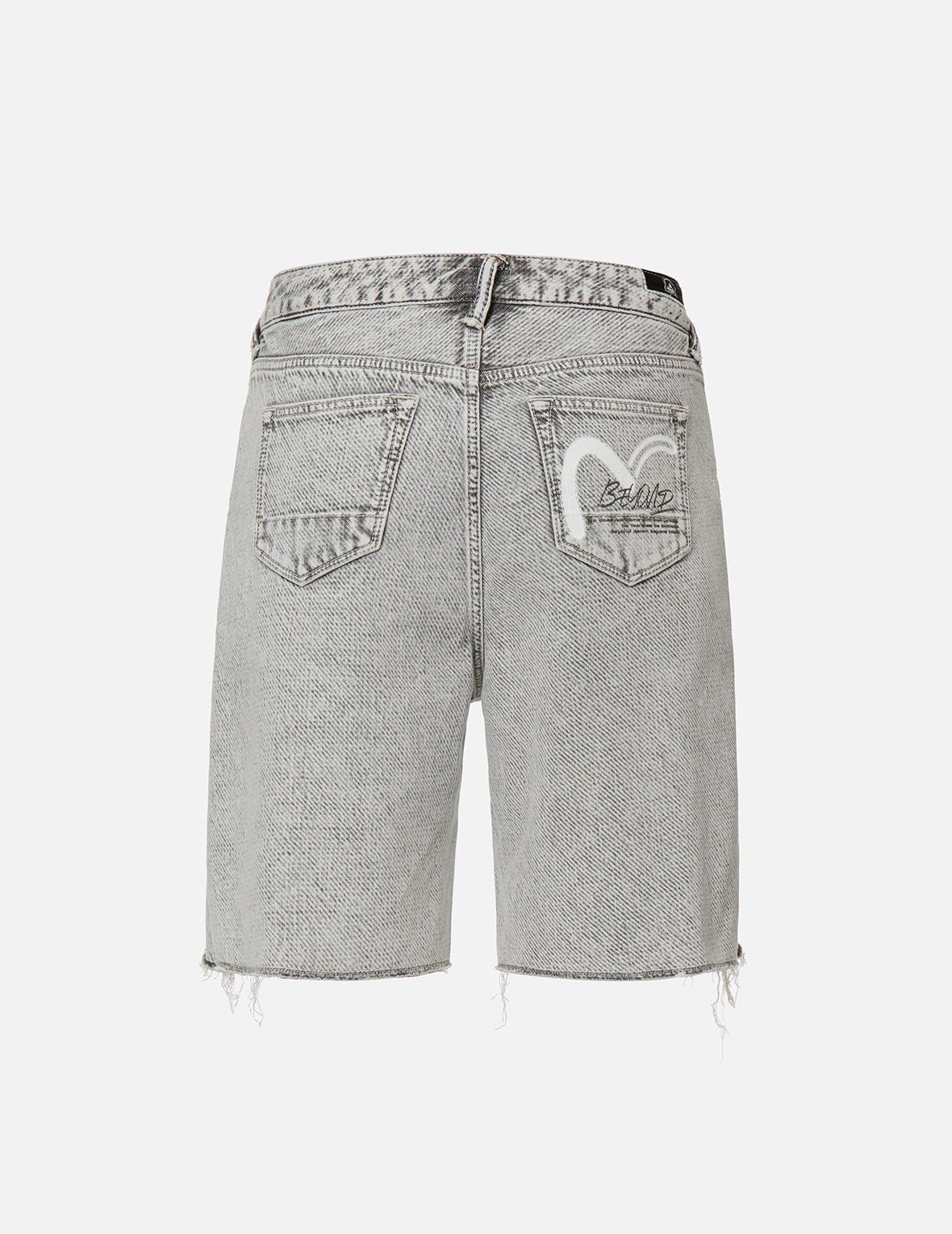 Distressed Bermuda Denim Shorts - 8
