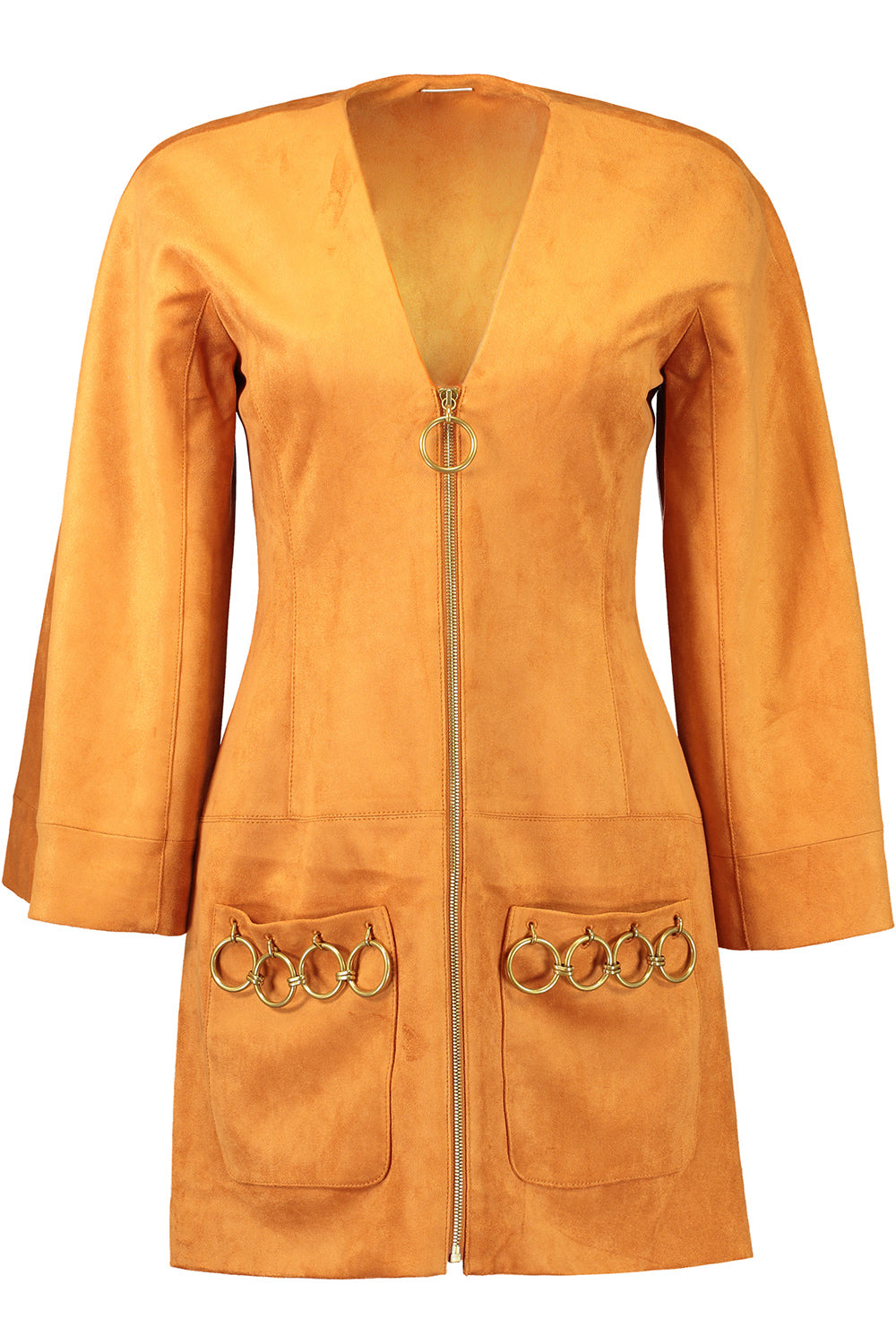 Anese Suede Mini Dress - 1