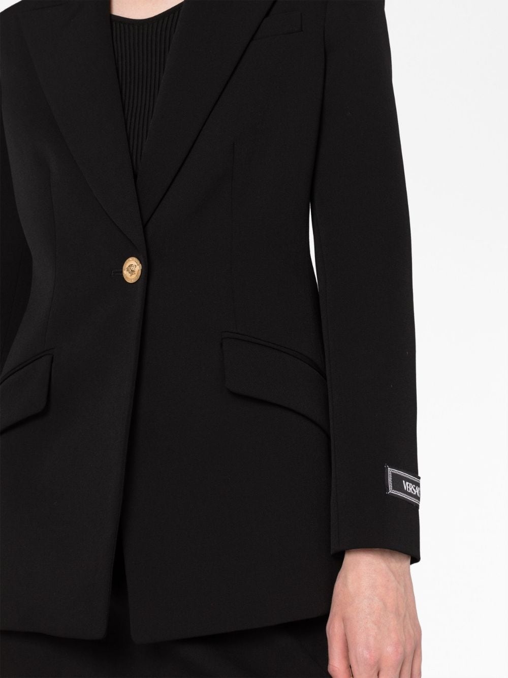 single-breasted wool blazer - 3