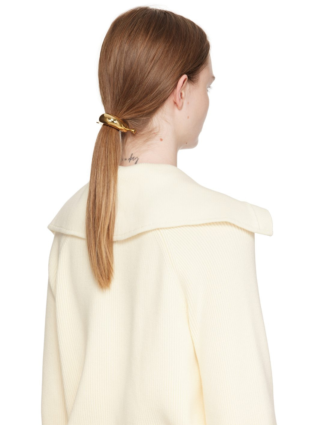 Gold Ellipse Hair Pin - 3