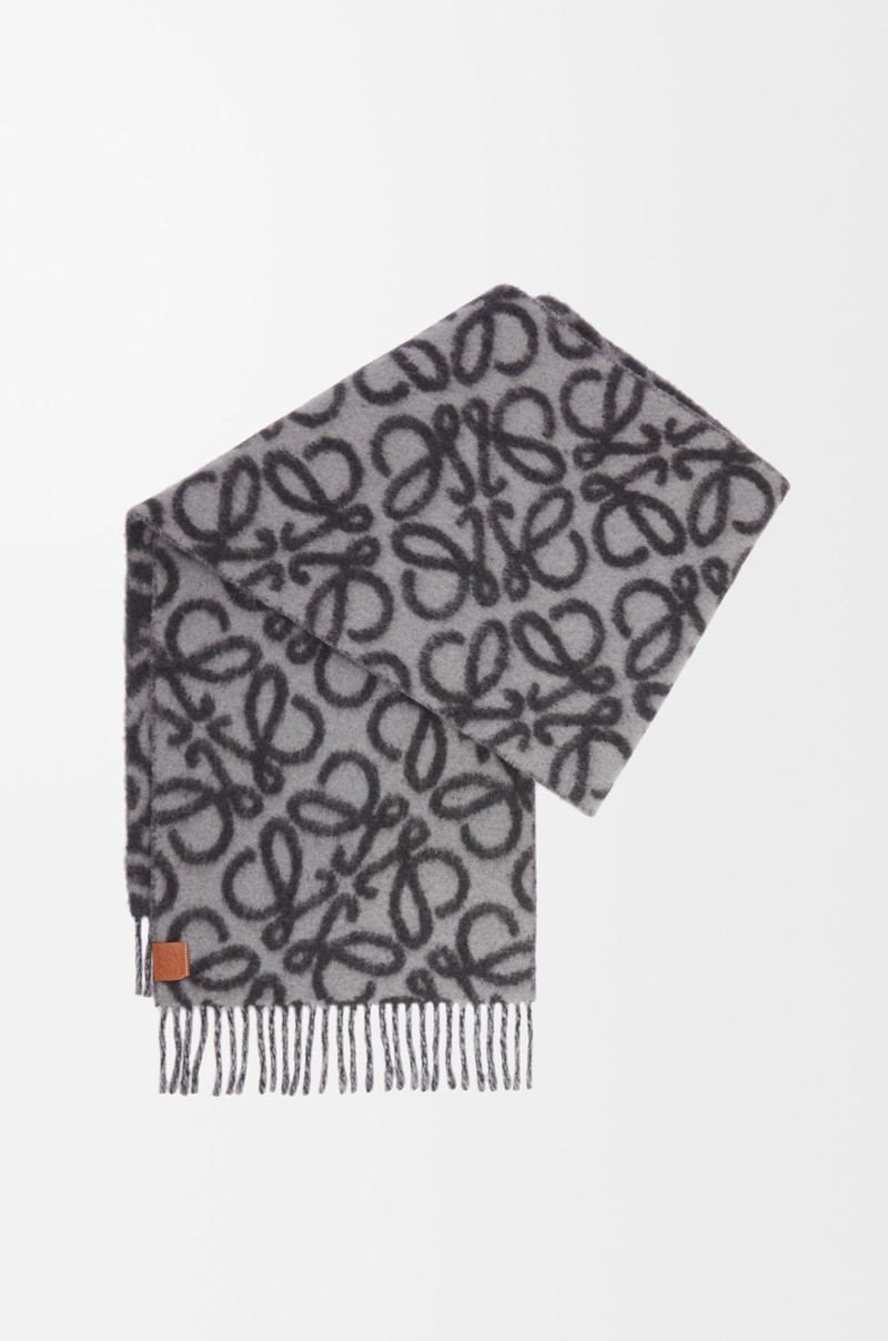 Loewe Anagram scarf in alpaca and wool outlook