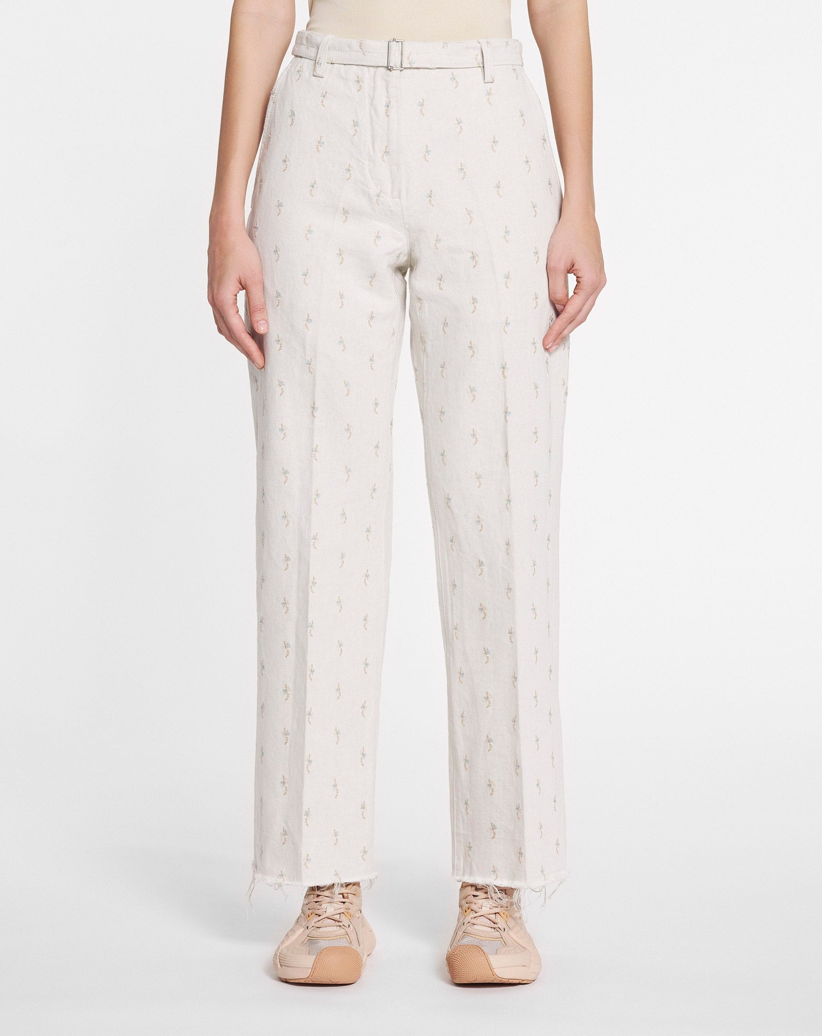 DENIM PANTS WITH EMBROIDERY - 3
