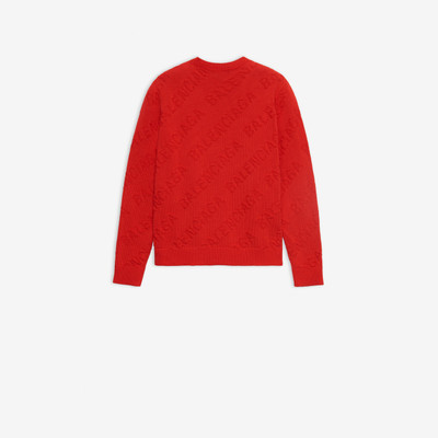 BALENCIAGA Allover Logo Crewneck outlook