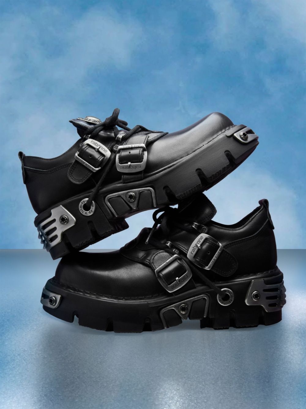 x New Rock leather boots - 6
