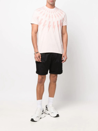 Neil Barrett Thunderbolt-print cotton T-shirt outlook