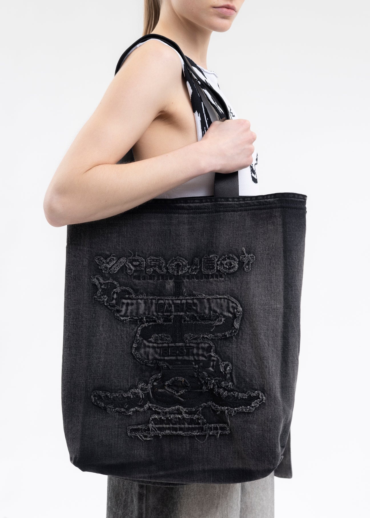 BLACK PARIS' BEST TOTE BAG - 3