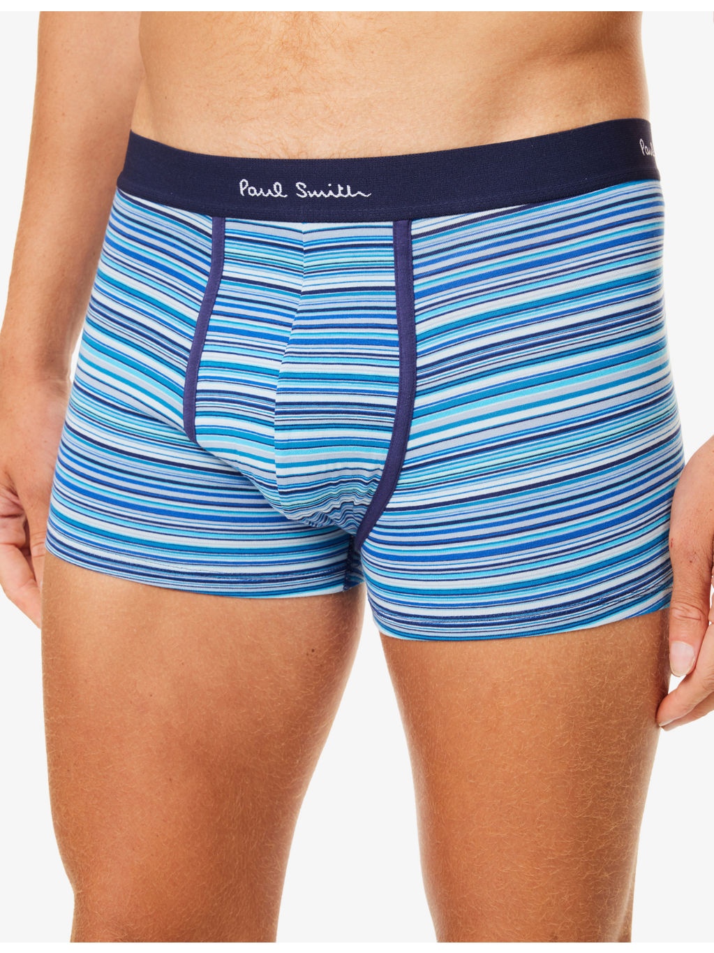 Signature Stripe Pack of Three Cotton-Jersey Trunks - 4