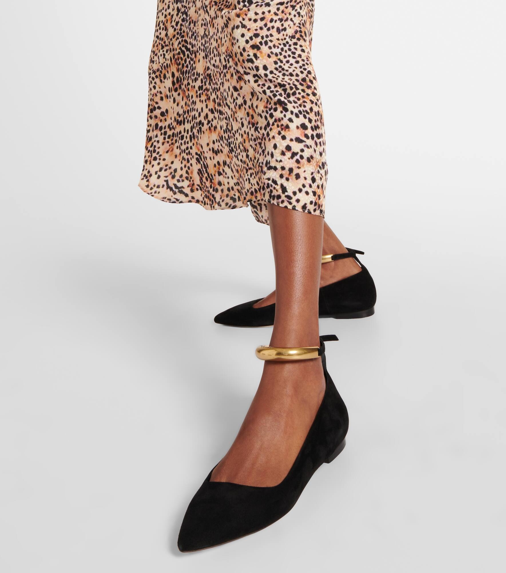 Leanor embellished leather ballet flats - 4