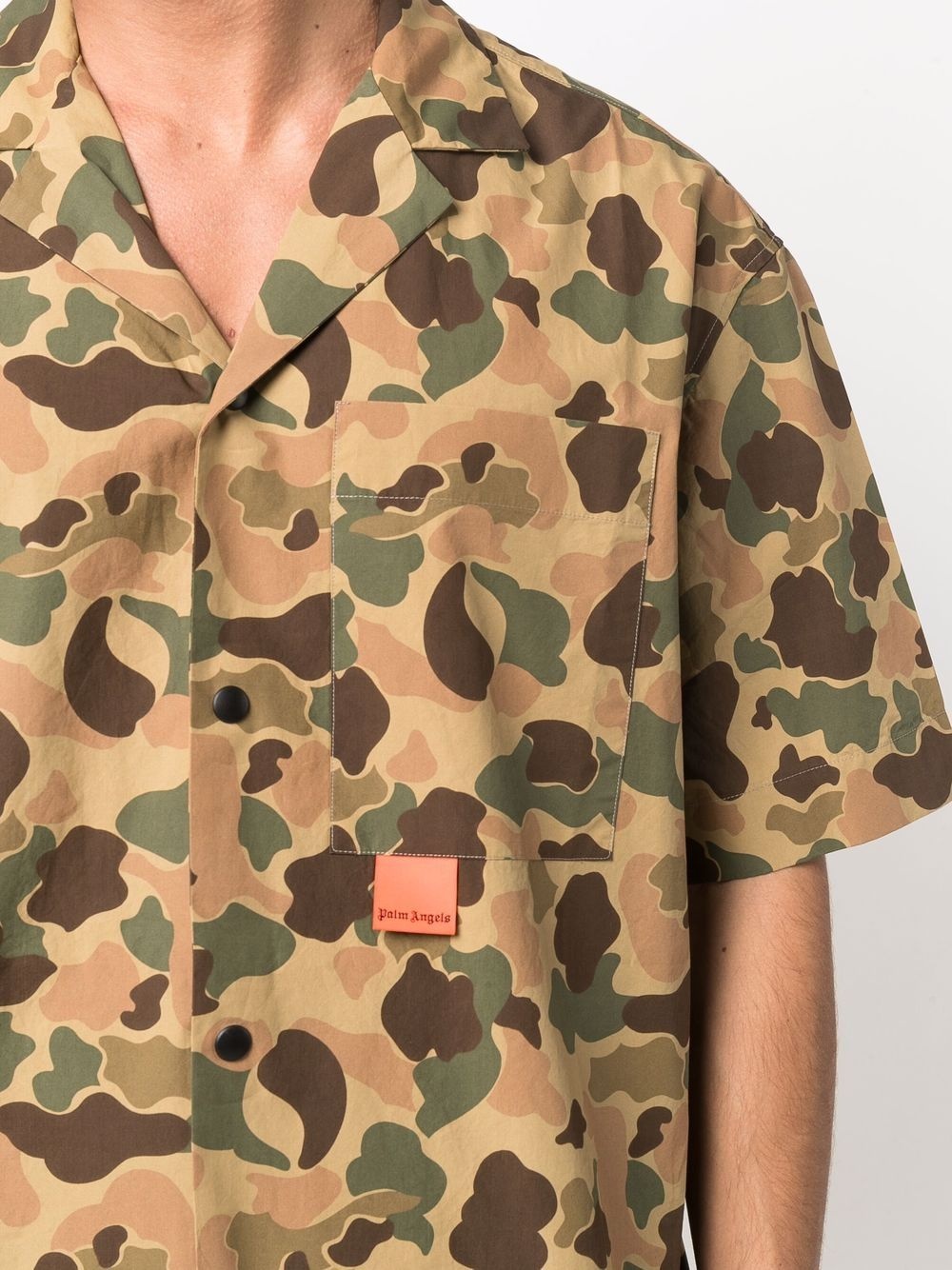 camouflage-print short-sleeve shirt - 5