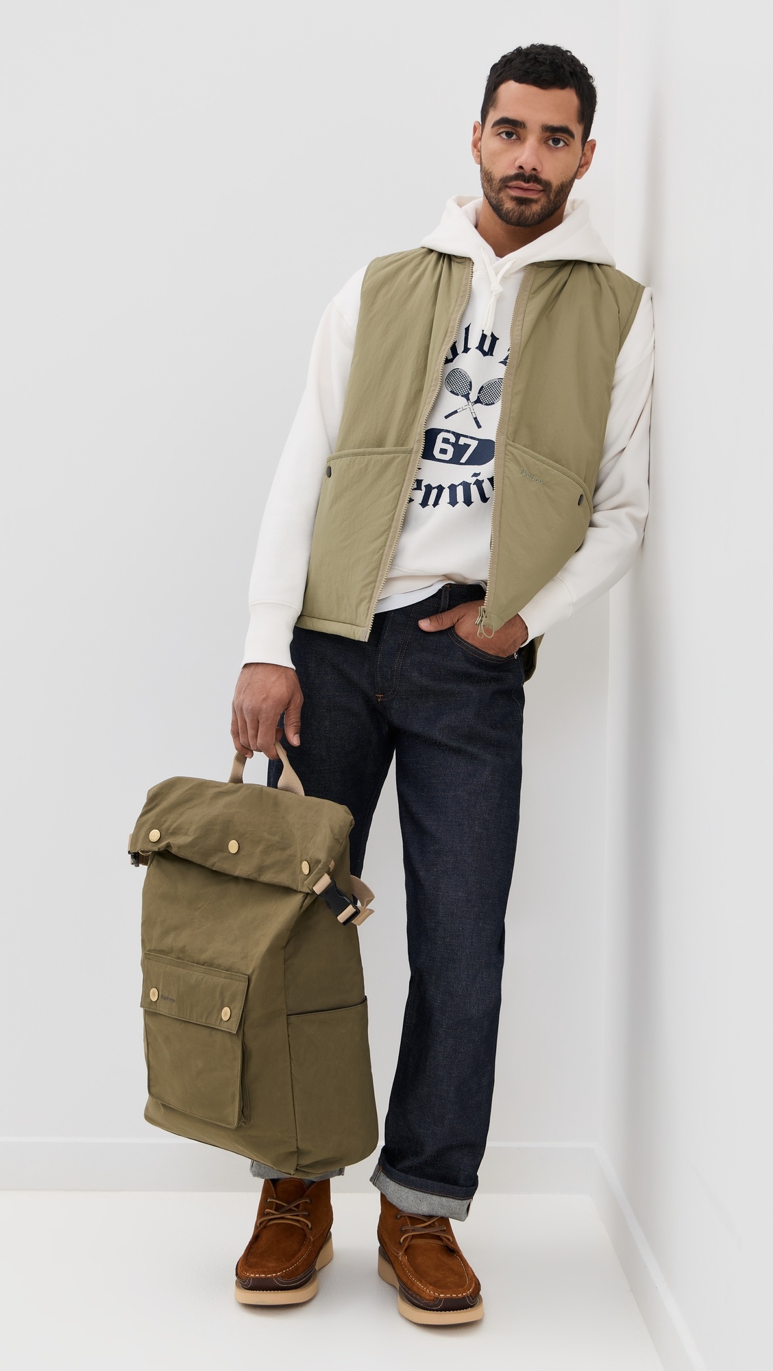 Barbour Transport Foldover Backpack Bag - 3