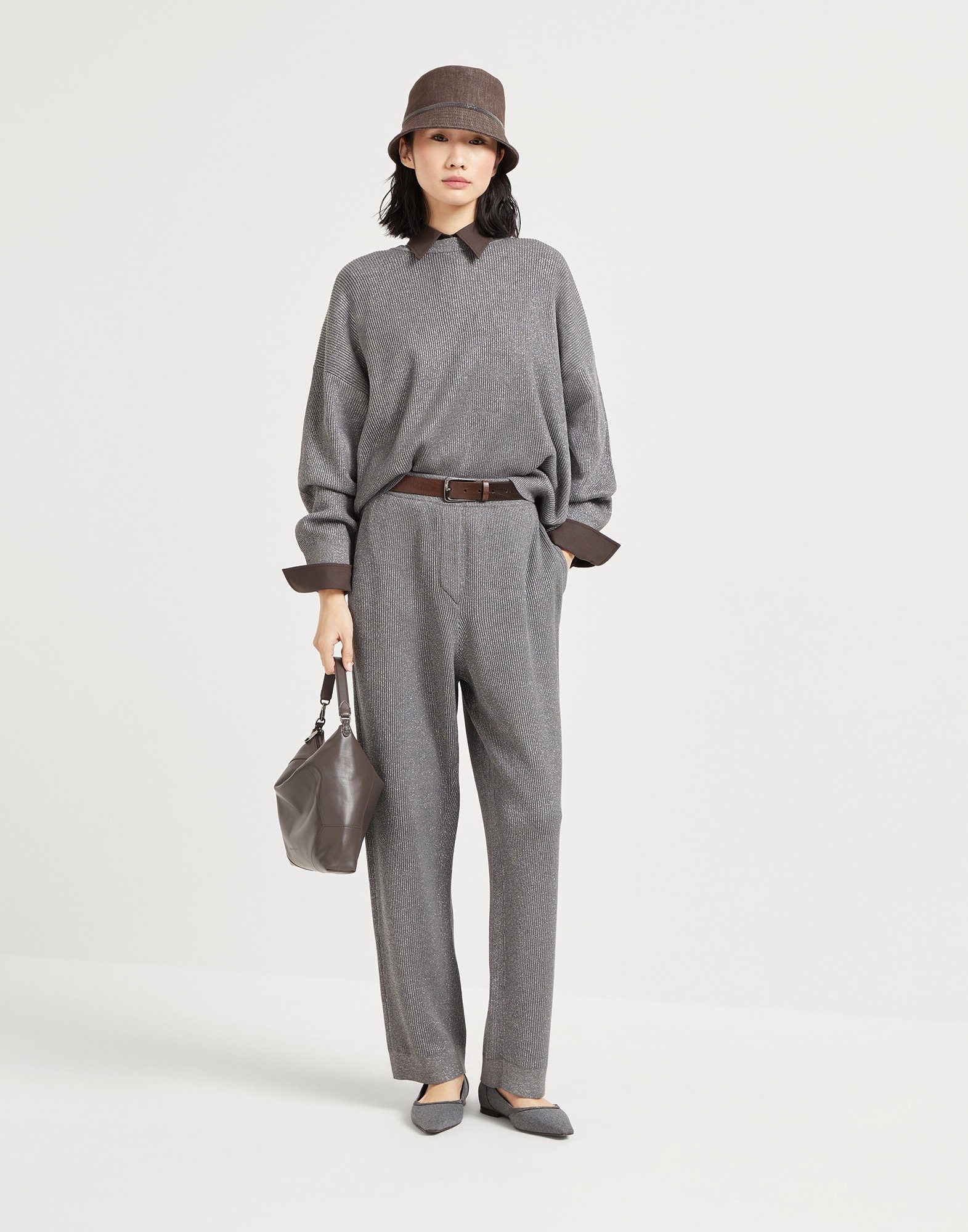 Tropical luxury wool shirt with shiny tab - 5