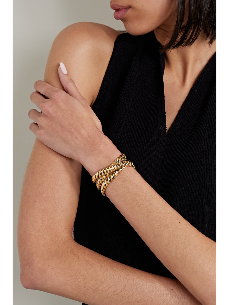 DAVID YURMAN Sculpted Cable 18-karat Gold Bracelet outlook