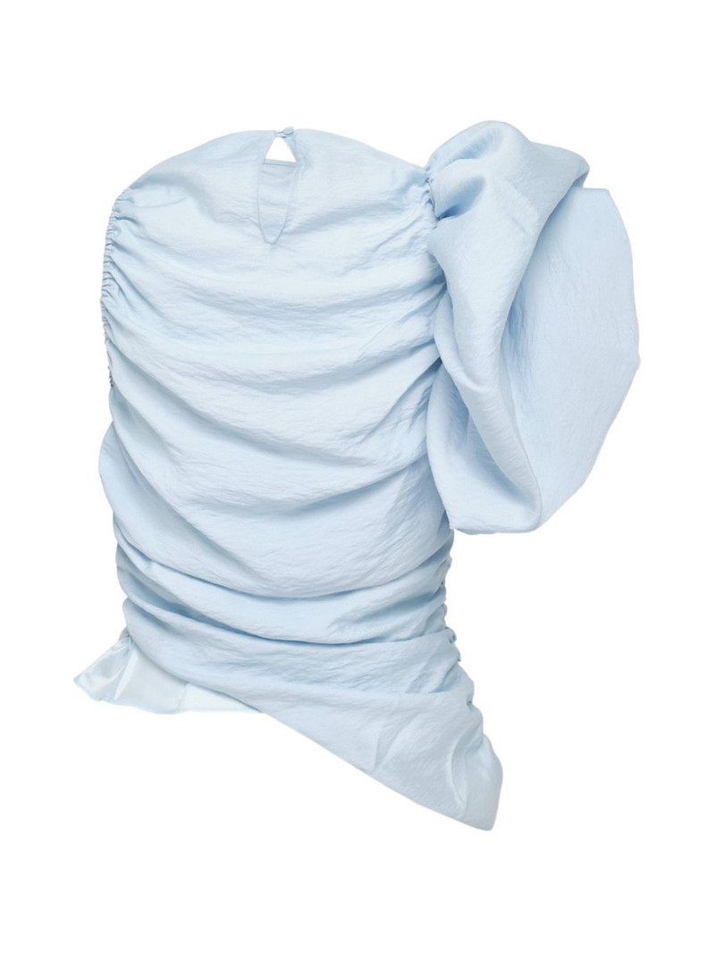 pushBUTTON gathered one-shoulder top outlook