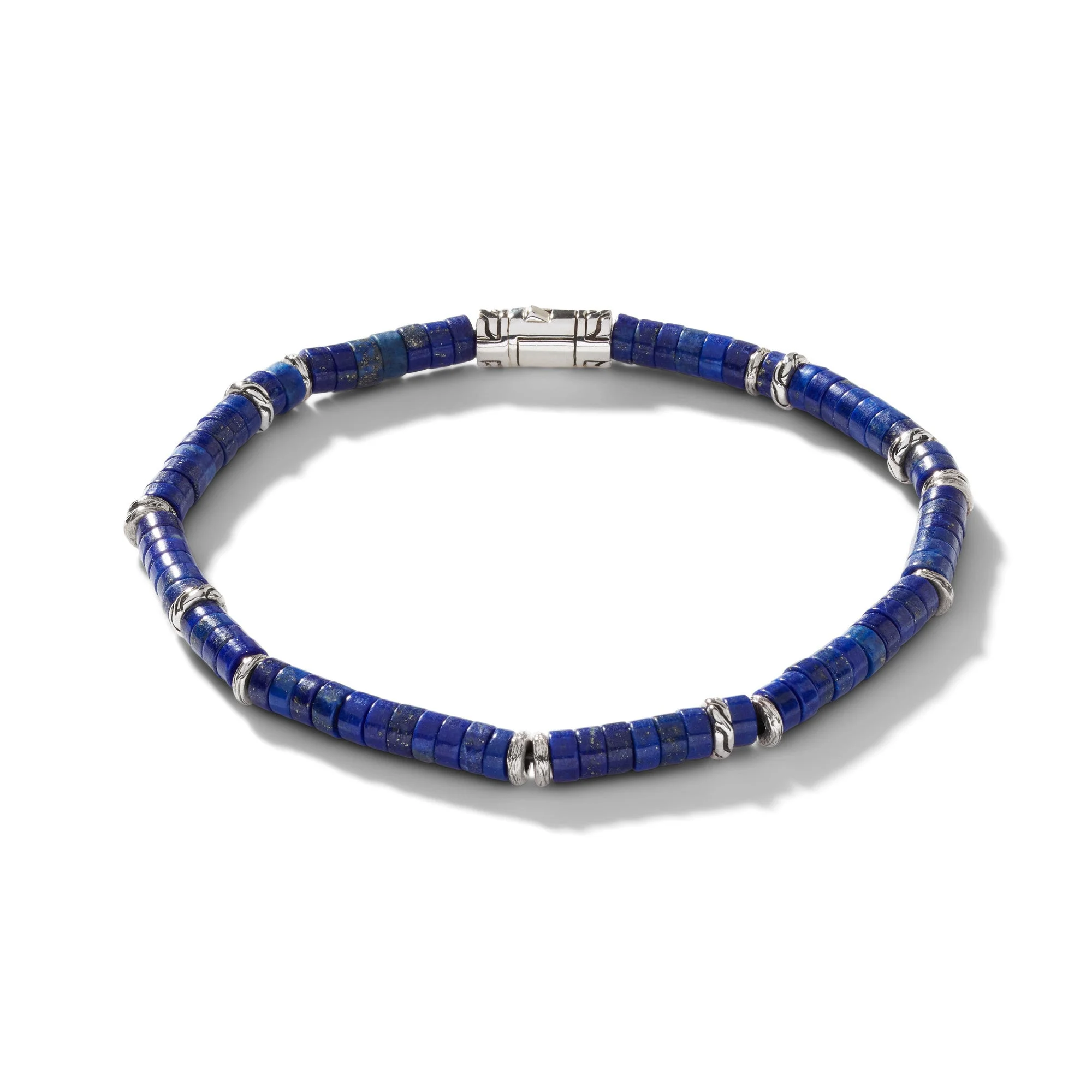 Heishi Bracelet, Sterling Silver, Hardstones - 1