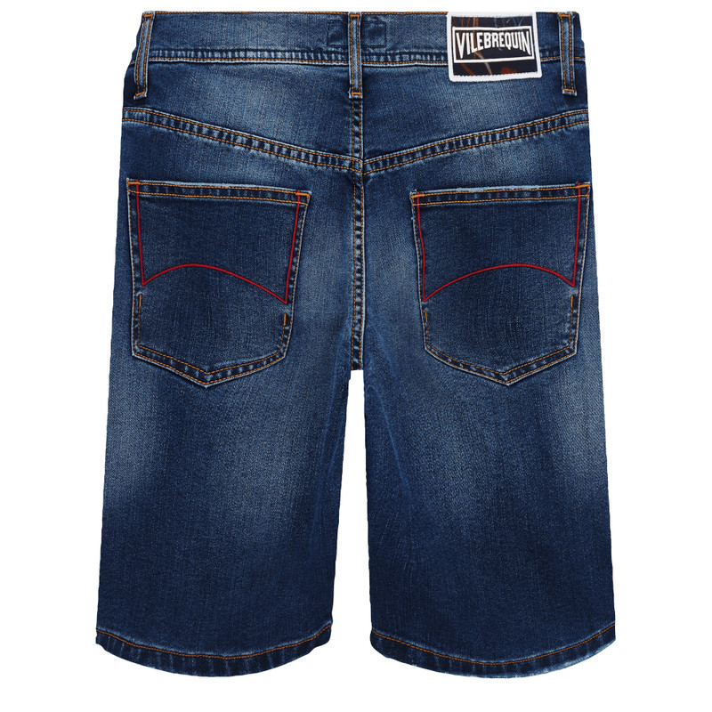 Vilebrequin Men 5-Pockets Denim Bermuda Neo Medusa outlook