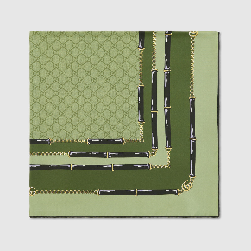 GUCCI Printed GG silk jacquard carré outlook