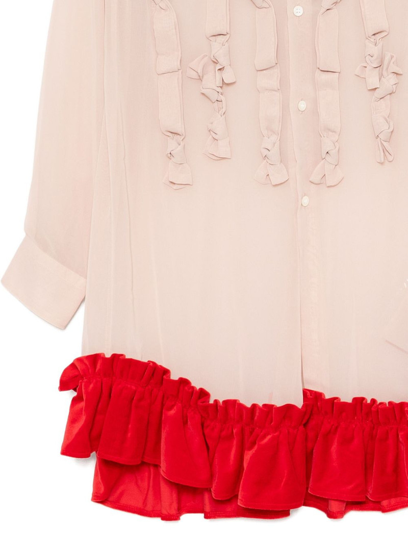 raffled long-sleeves blouses 3