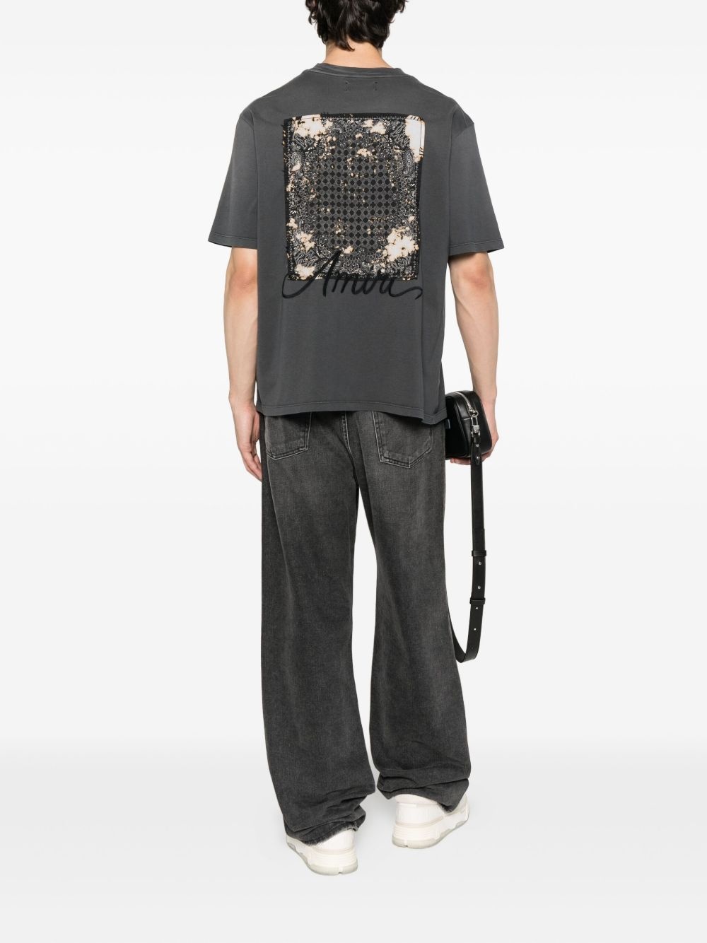 embroidered cotton T-shirt - 2