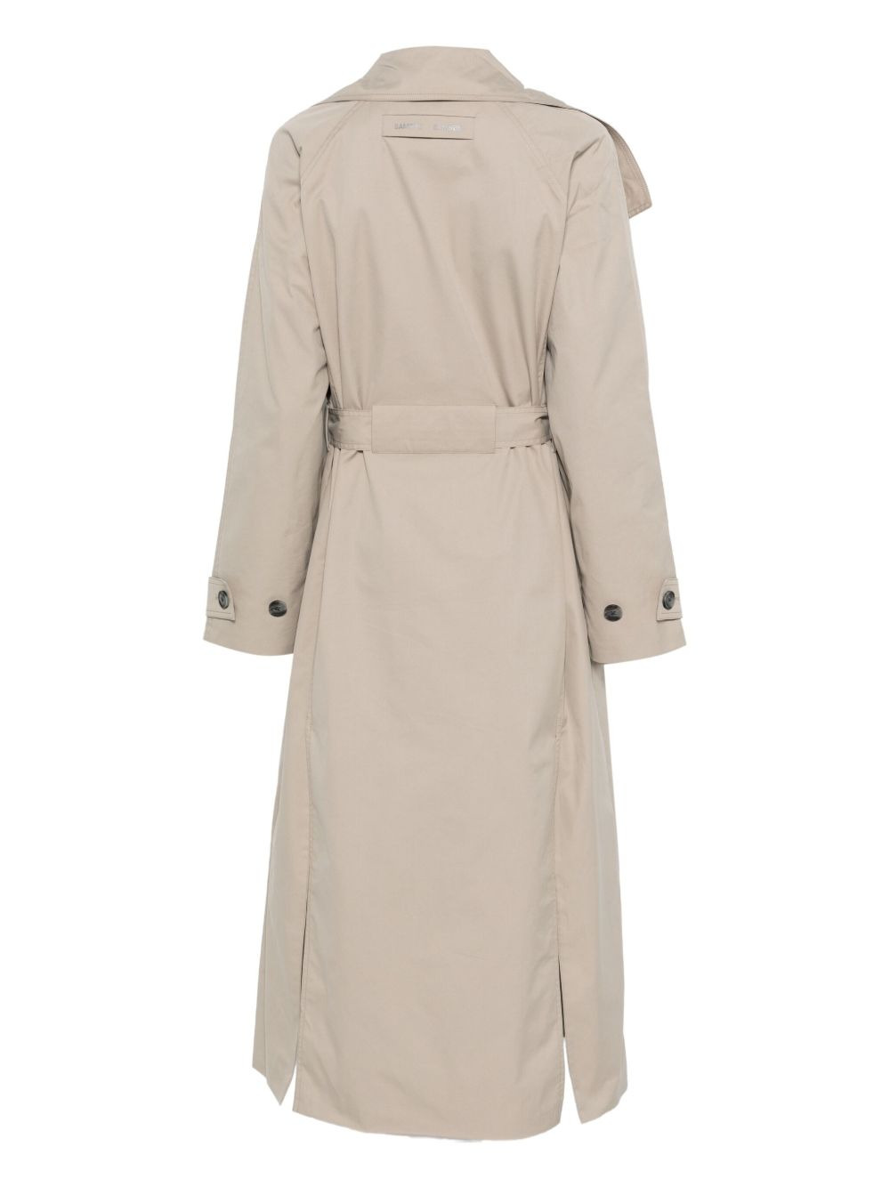 belted double-breasted coat - 2