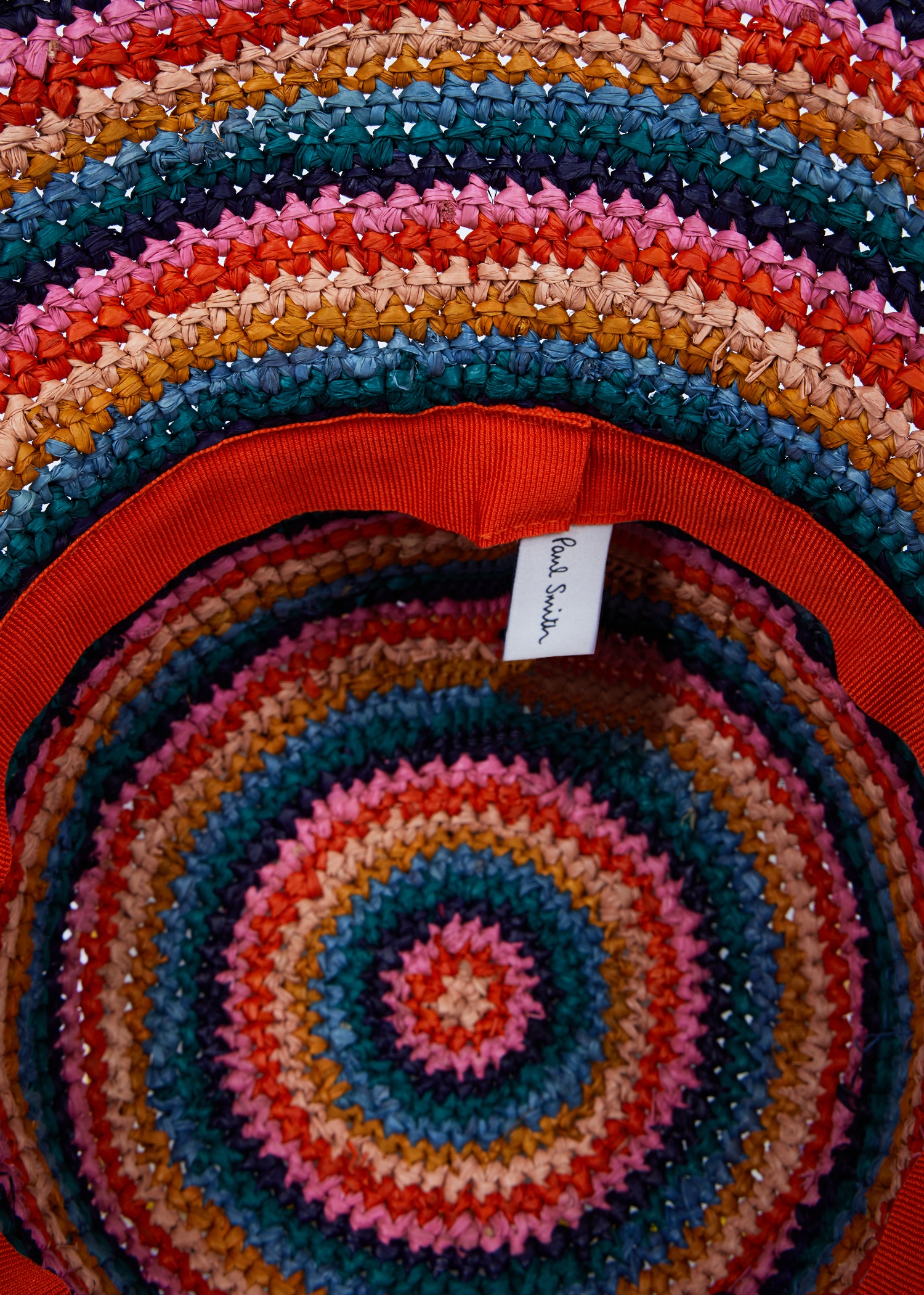 Women's Multicolour Stripe Crochet Bucket Hat - 4