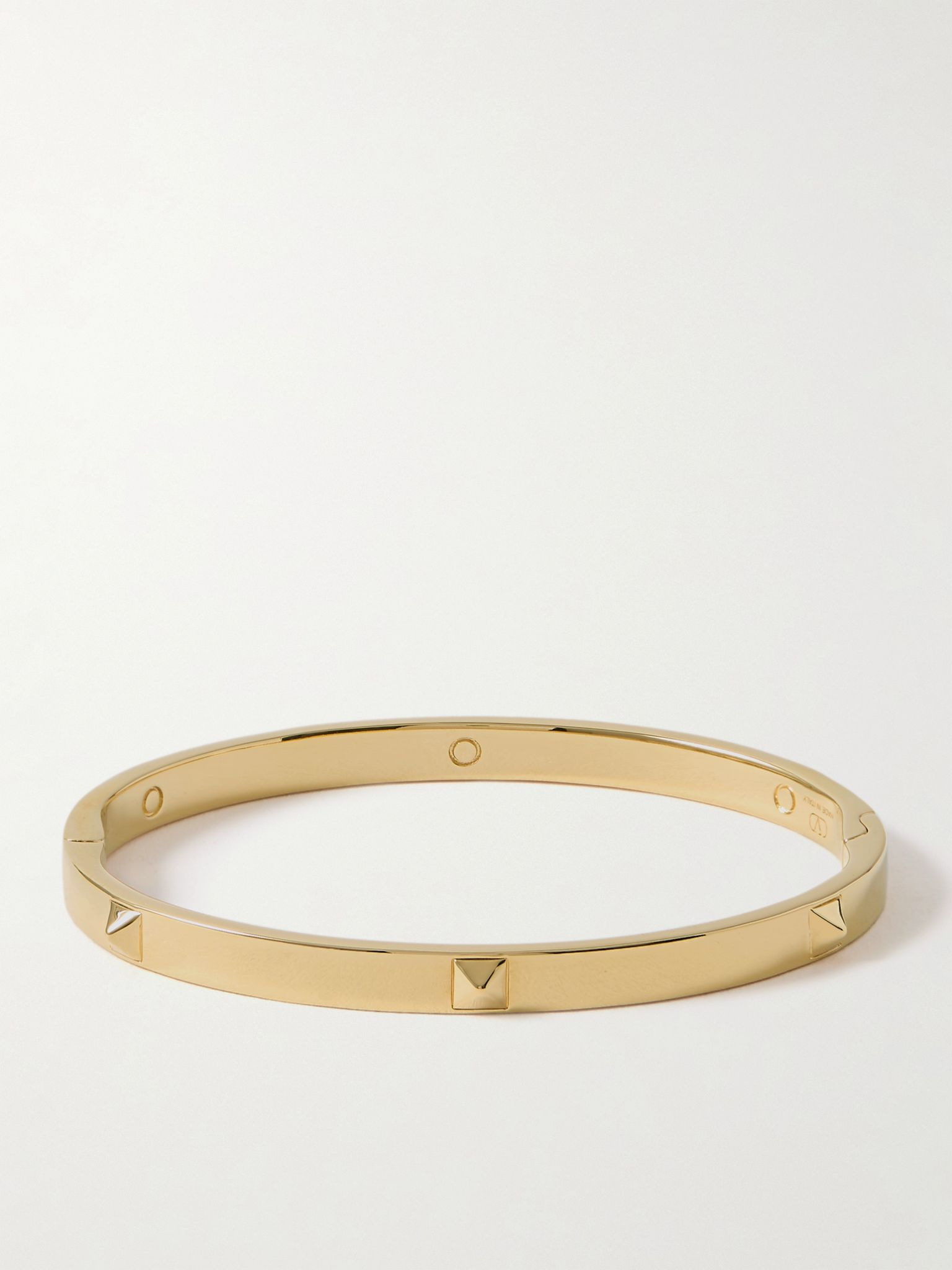 Rockstud gold-tone bangle Gold - 1