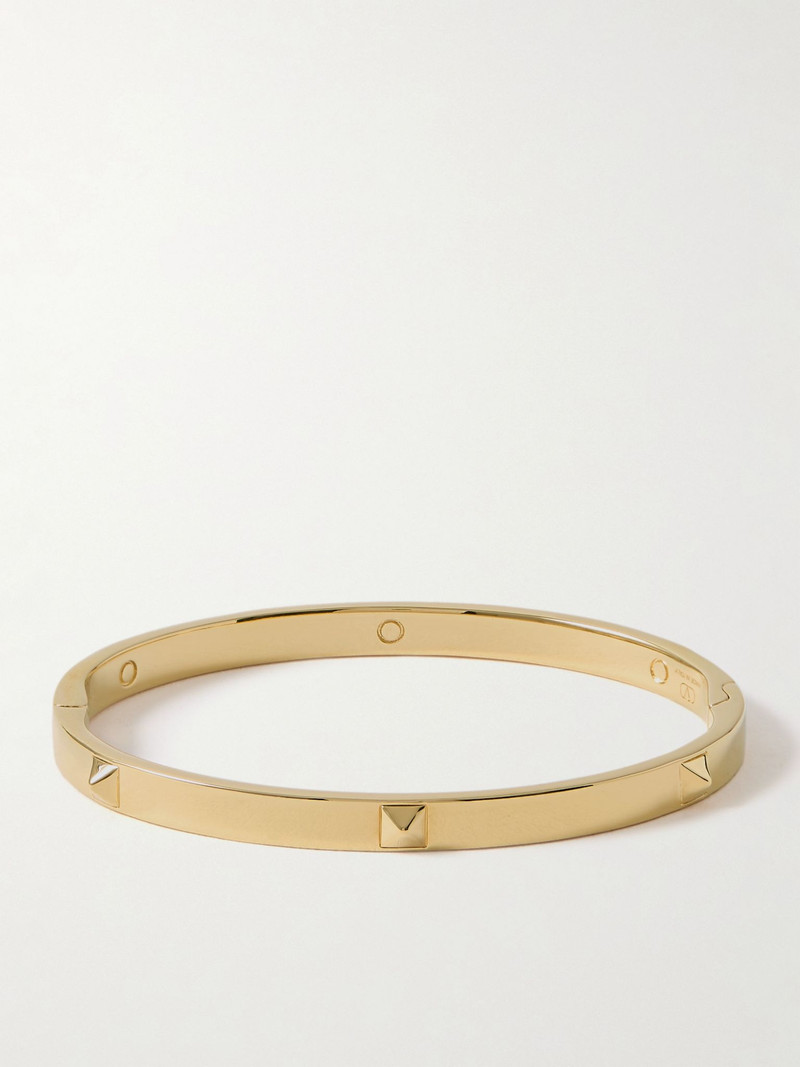 Rockstud gold-tone bangle Gold - 1